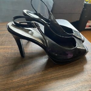 Peep toe heels